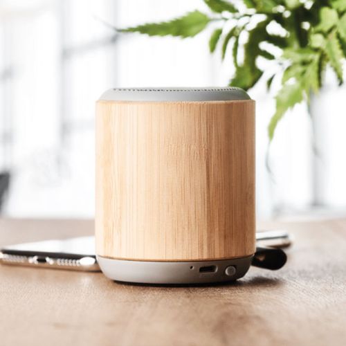 Trådløs højttaler af bambus - Bild 5